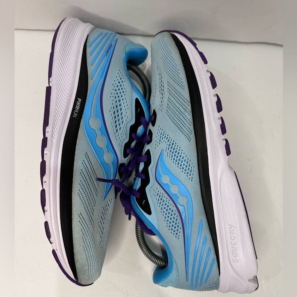 Saucony Women's Athletic Shoes - Light Blue and Purple - Picture 5 of 8